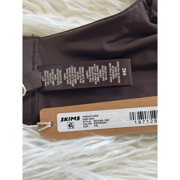 Skims Weightless Demi Bra Espresso Size 44C - Picture 8 of 8